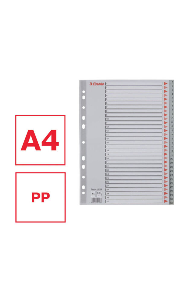 Plastic index A4 index 1-31 - 5