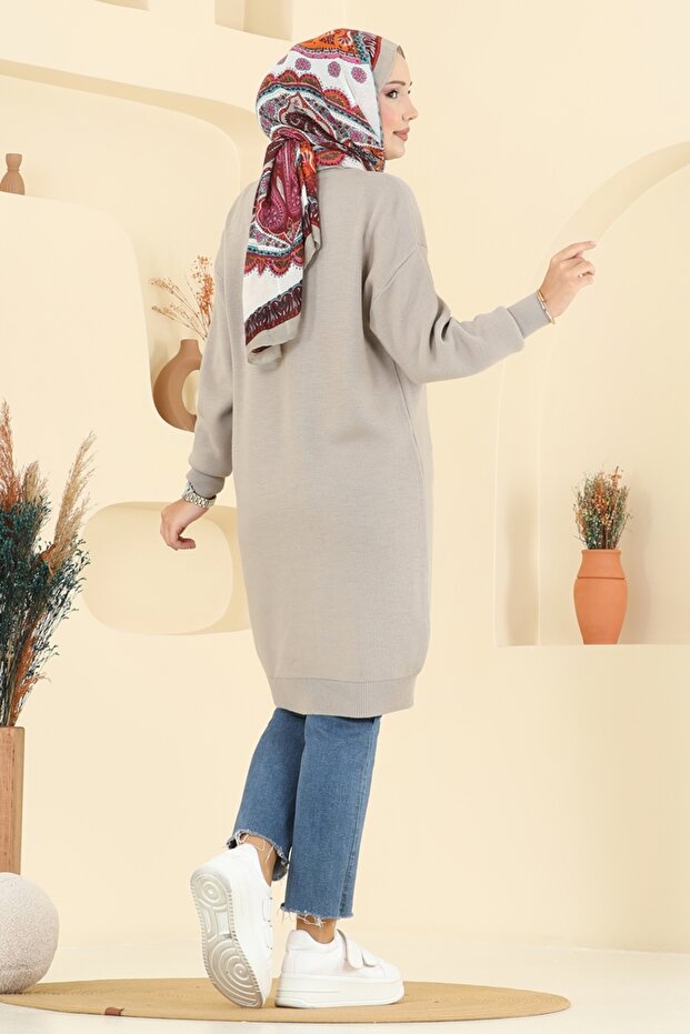 Taş Detaylı Triko Tunik 2717AYD574-MS Vizyon - 5