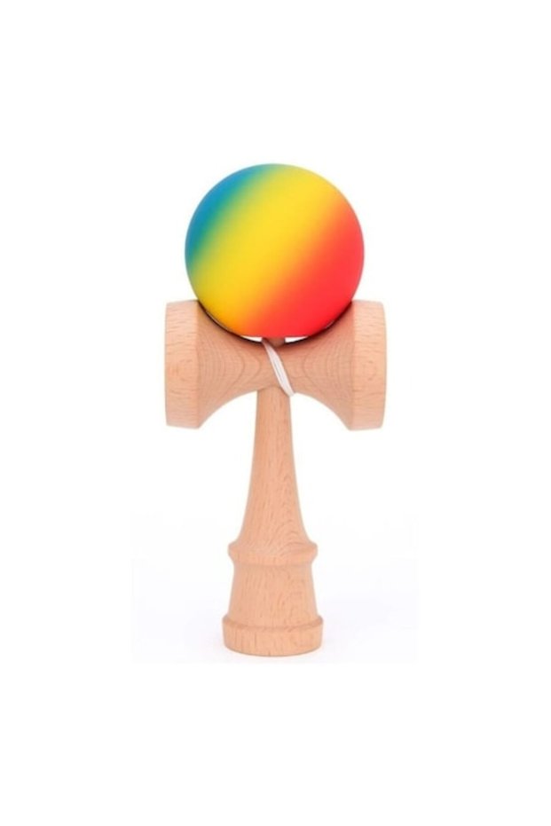 Kendama, Skill Game, Blue/Multicolor