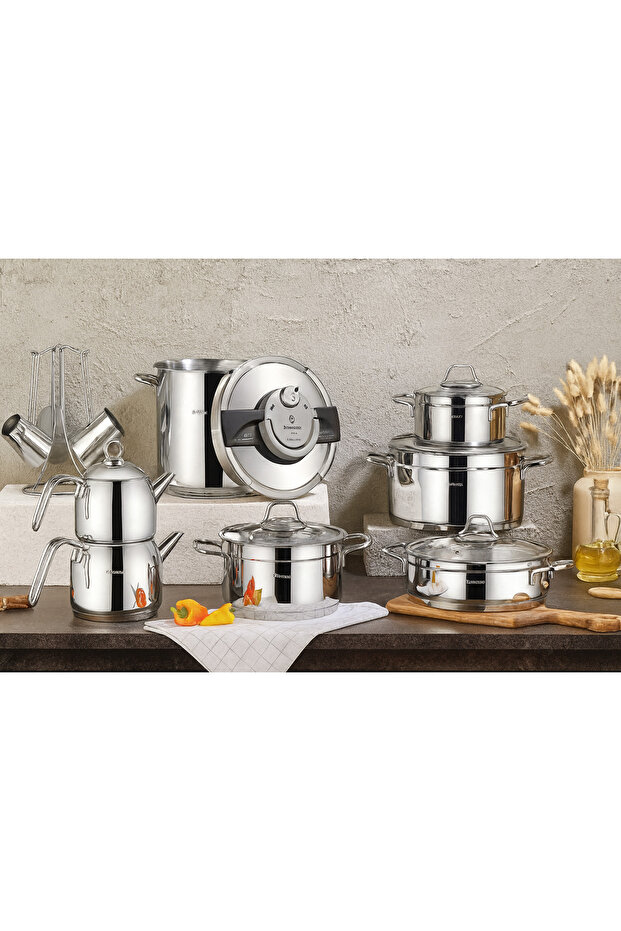 ANNA SİLVER 18 PRÇ ÇELİK ÇEYİZ SETİ - 1