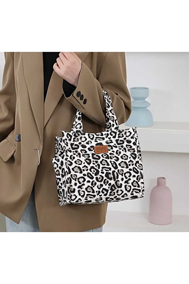 Leopard Patterned Dinner Bag - 1