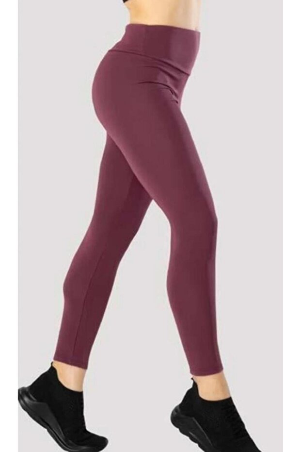 Women's Micro High Waist Tights Plum