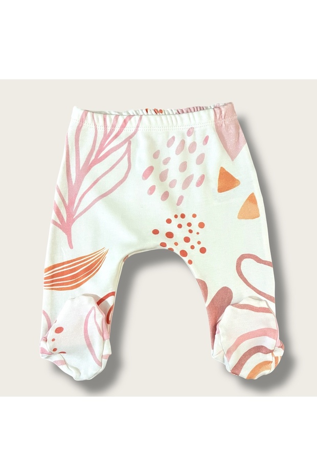 Önden Bağcıklı Pembe Desenli 5’li Zıbın Seti - 4