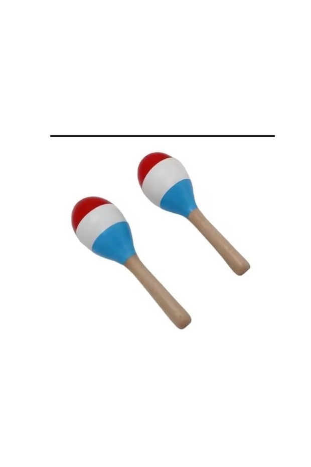Colorful Wooden Maracas for Kids – Handheld Percussion Musical Instruments