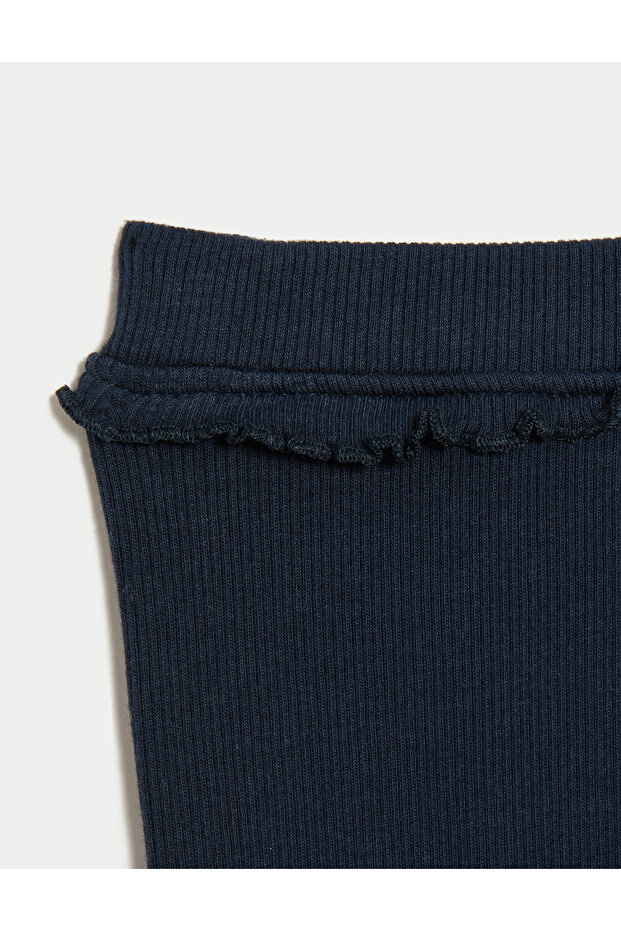 2 Parça Pamuklu Kalp İşlemeli Alt-Üst Takım (0-3 Yaş) - 6