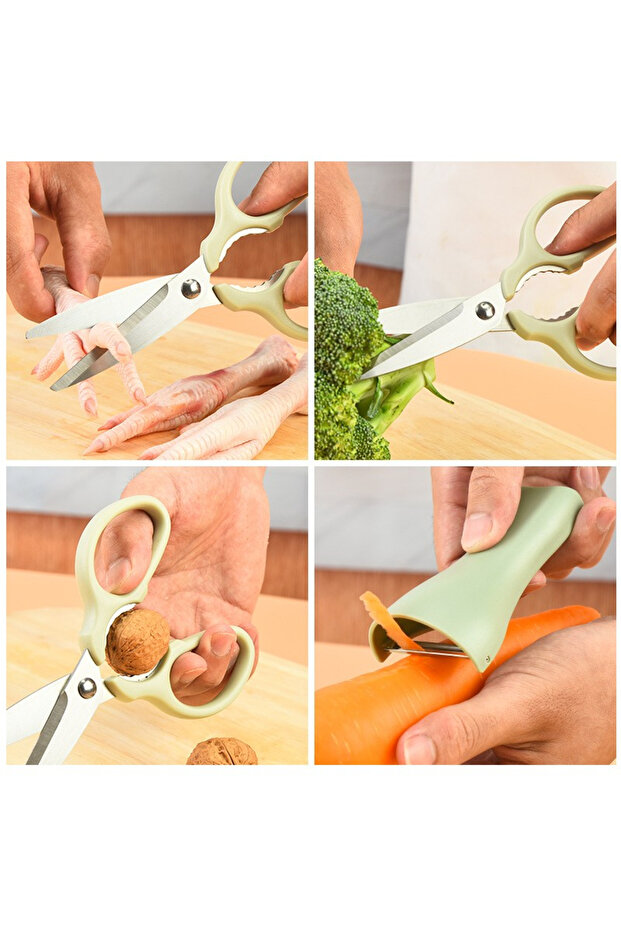 Flippy kitchen scissors set, stand-type vegetable peeler, multifunctional, nutcracker, - 8