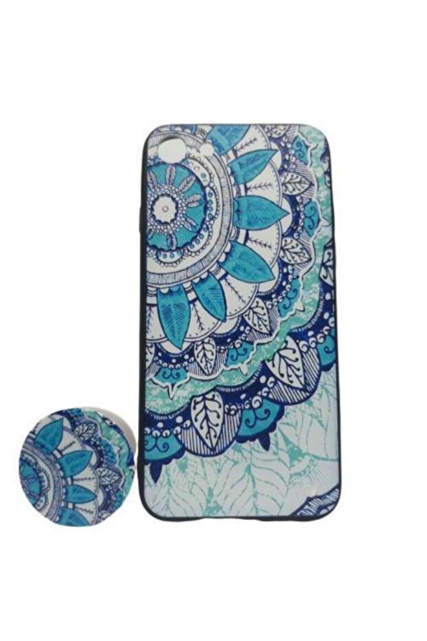 Apple iPhone X/XS Multicolor Leaf Pattern Case + Popsocket included - 2