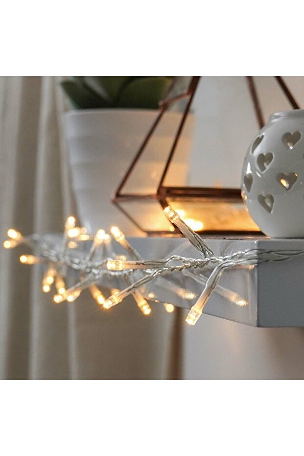 Christmas Installation, 45 m, 450 LEDs, Linear, Warm White, 8 Light Modes, Transformer with Remote C - 5
