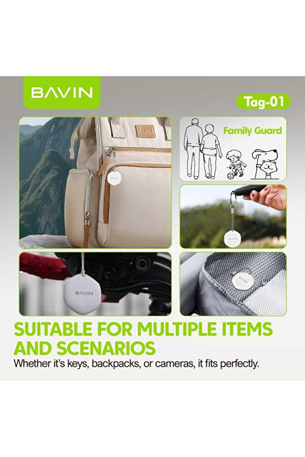 Smart Bluetooth Wireless Tracker for iPhone Users Find My Device, Key Locator, Vehicle Locator - 7