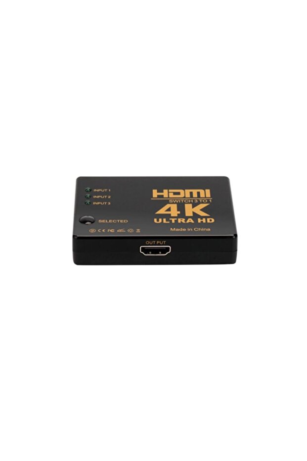 4K HDMI Switch Adapter, 3 input ports and one output port, 1080p and remote control included - 2