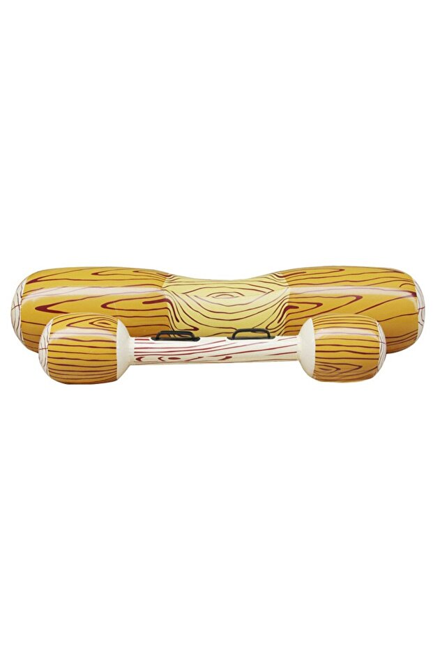 Inflatable log-shaped swimming float with inflatable paddle, Pool game, - 4