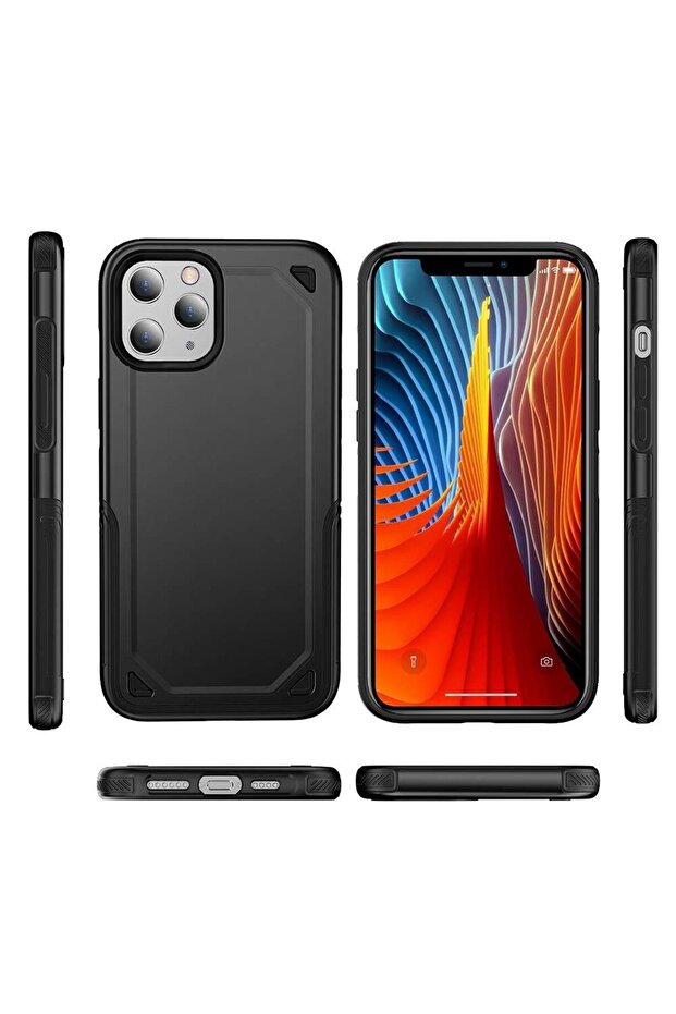 Apple iPhone XR Defender Case Model 2, Black - 7
