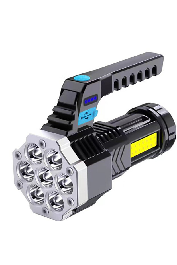 LED Flashlight, Powerful Light, Waterproof, COB Projector Type, Flippy, Rechargeable Flashlight, - 1