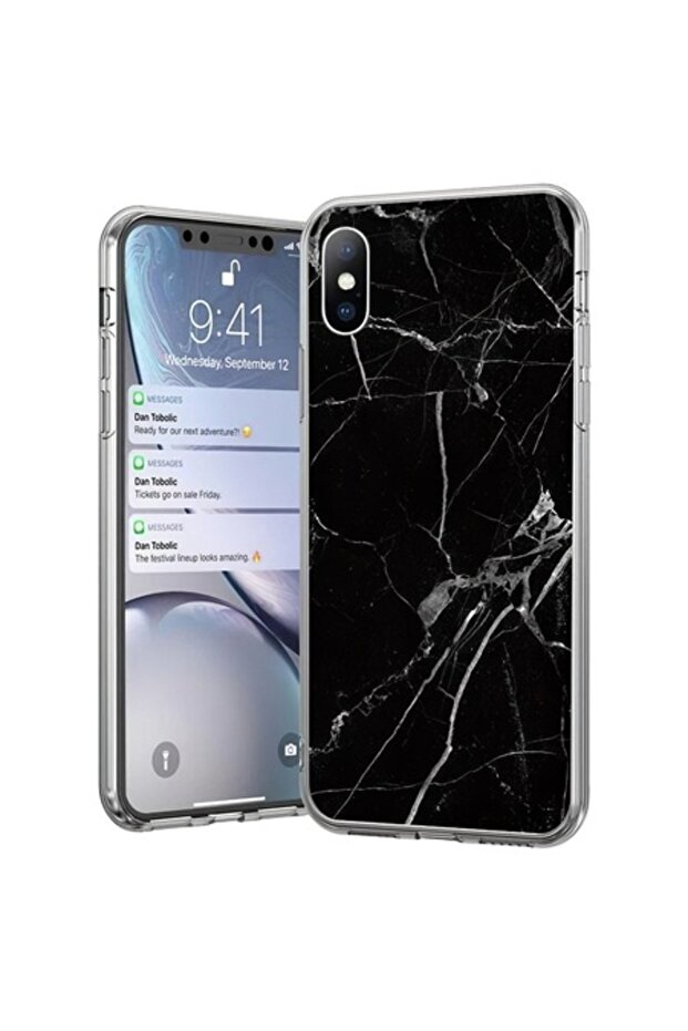 Husa pentru Samsung Galaxy A72 A725 / A72 5G A726, WZK, Marble MP, Neagra - 1