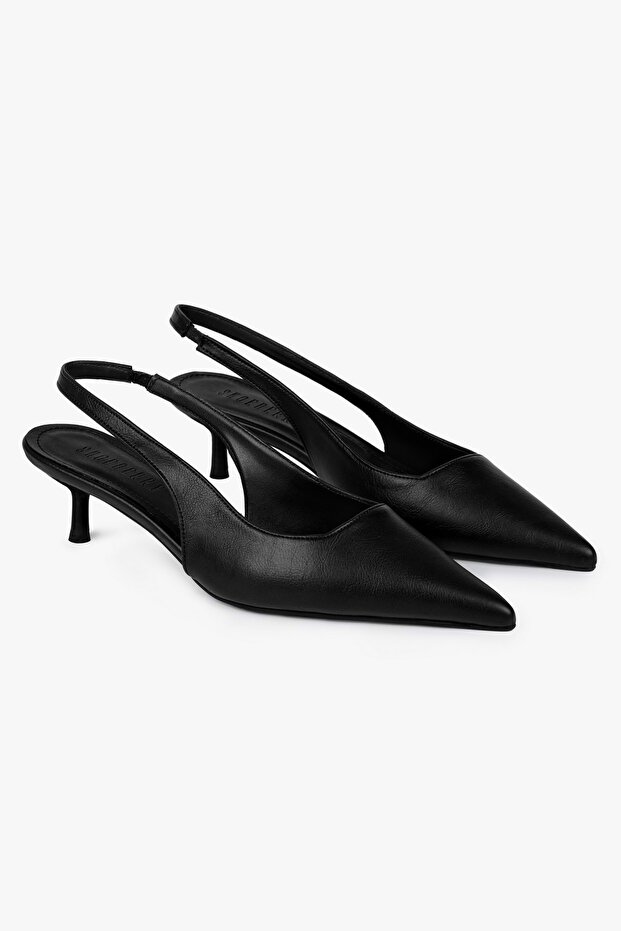 Women's Kate Black Matte Skin Stiletto
