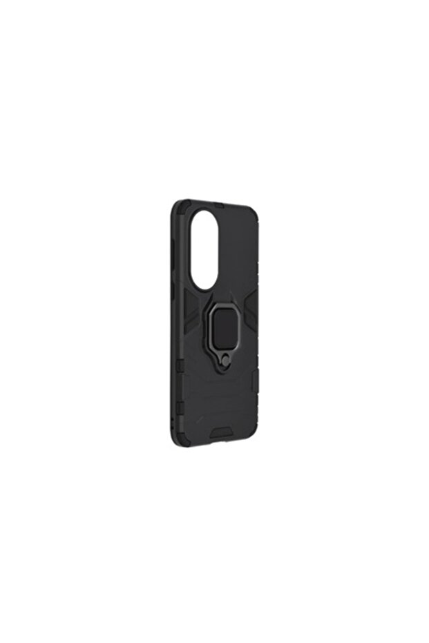 Protective Case for Huawei P50, with Popsocket Ring, Black - 1