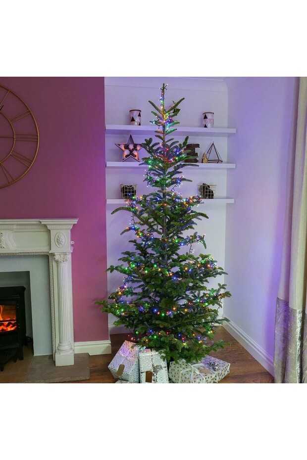 Christmas Lighting String, 85 m, 850 LEDs, Linear, Red/Blue/Red/Green, Flash, Transformer, Interconn - 4