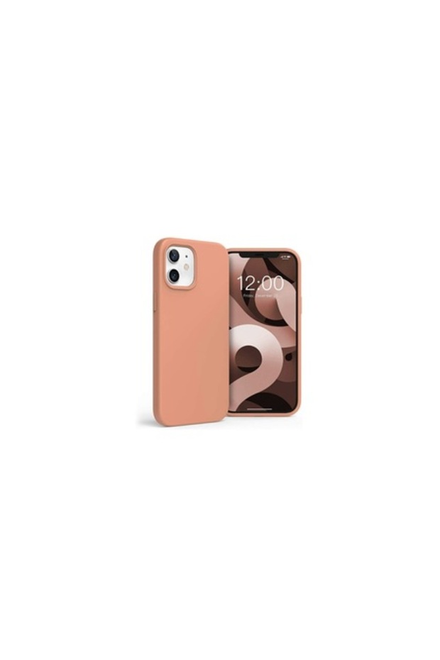 Soft silicone back case for iPhone 12 Mini - Orange