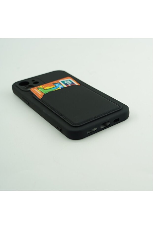 Protective Case with Card Holder Compatible with Huawei P40 Lite E - Black - 5