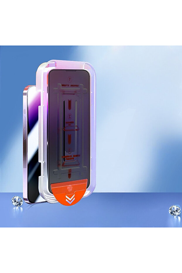 Flippy Quick Install Screen Protector for Apple iPhone 15 Plus Privacy Tempered Glass - 2