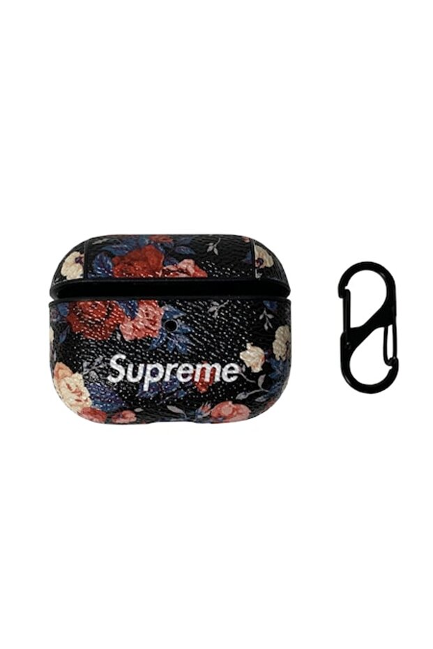 Leather case with pattern support for Apple AirPods Pro, Multicolor