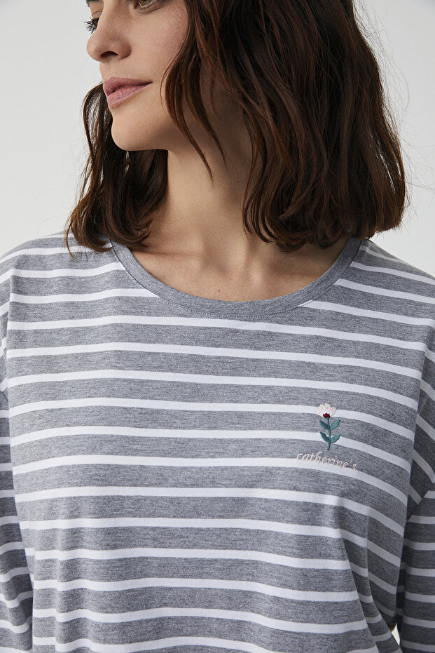 طقم بيجامة ناعم الملمس - 4