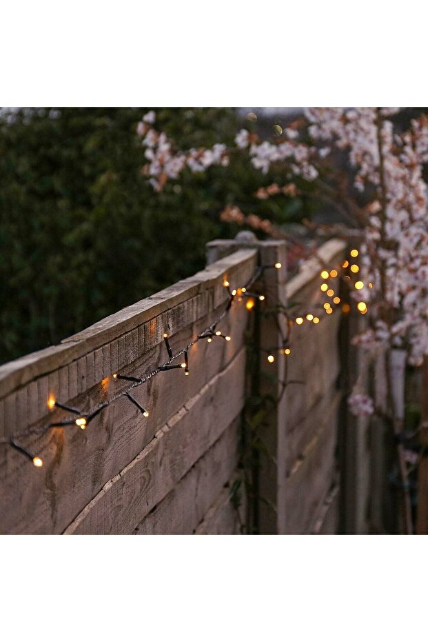 Christmas String Lights, 75m, 750 LEDs, Linear, Warm White, 8 Light Modes, Transformer, Interconnect - 4