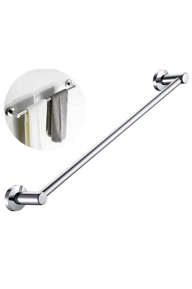 رف مناشف حمام مثبت على الحائط - 1