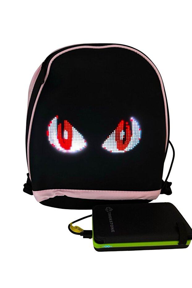 Smart LED Backpack - Customizable Display, 30x30 cm - 5