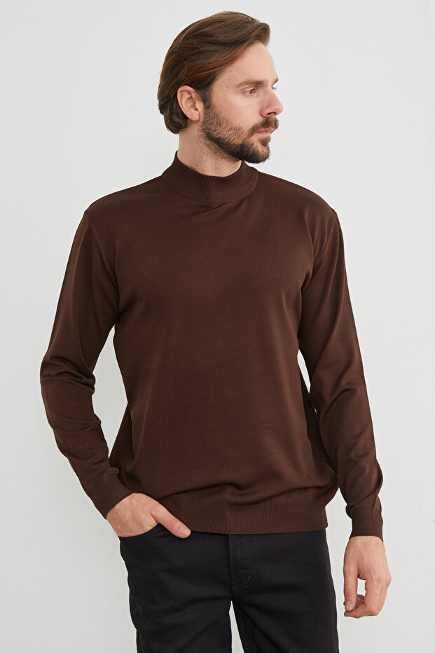 Basic Dik Yaka Triko Kazak - 2