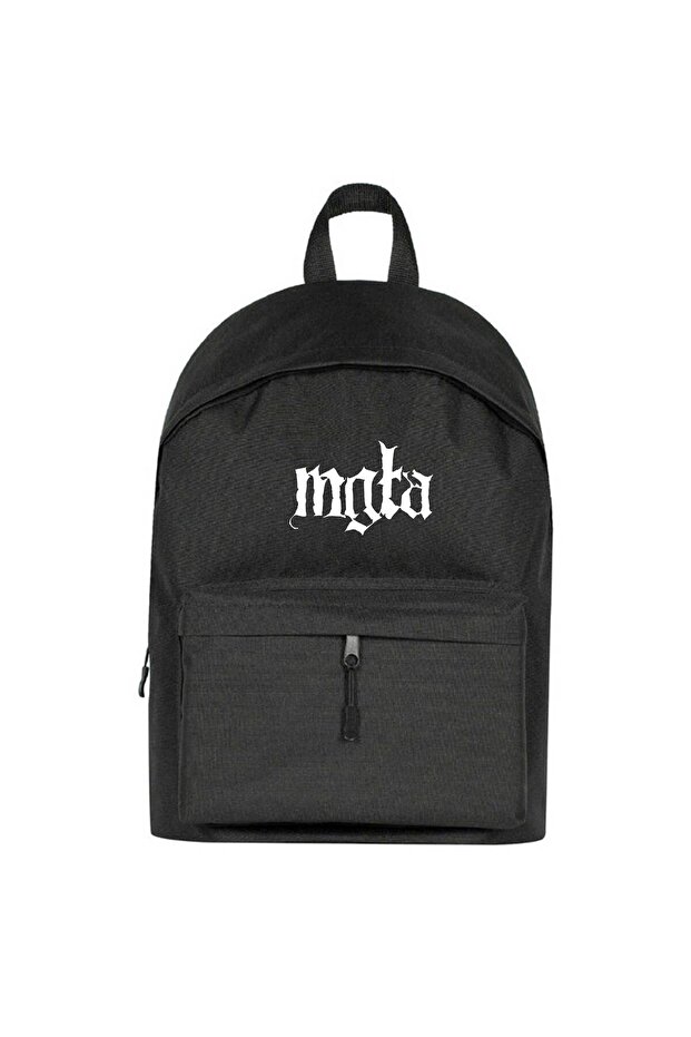 Mgla Logo Backpack Black Color - 1