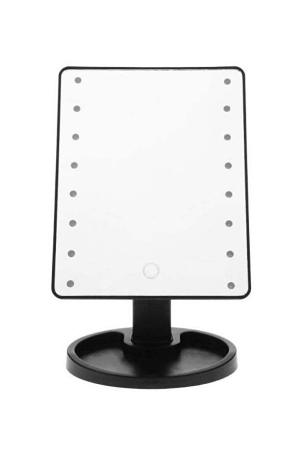 مرآة مكياج مع ضوء LED أسود - 1