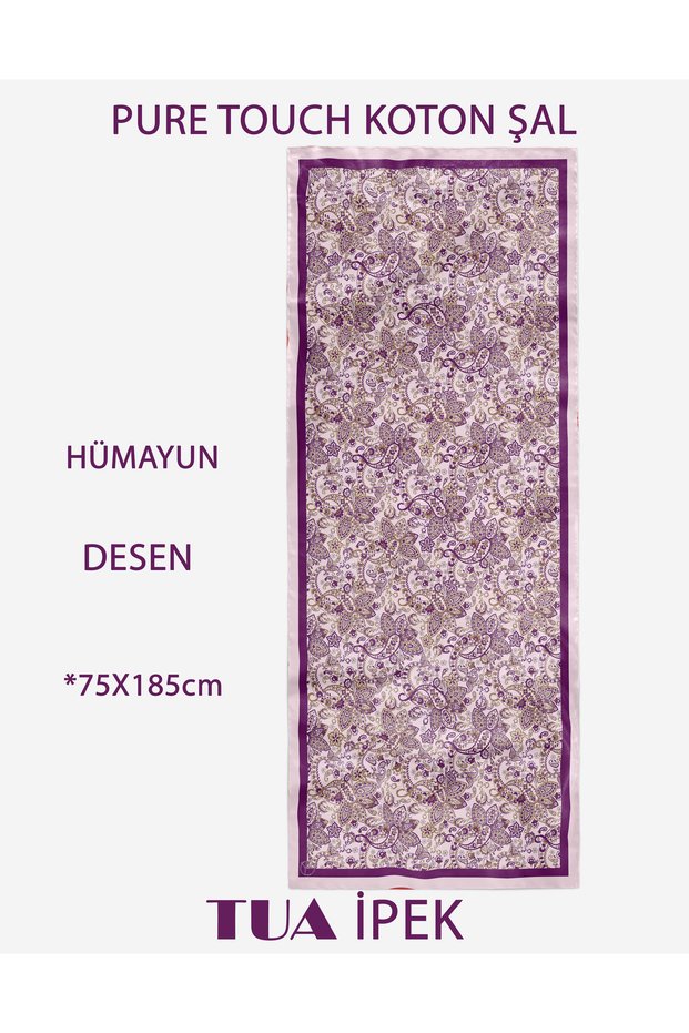 Hümayun Ethnic Pattern Pure Touch Cotton Shawl 75X185Cm