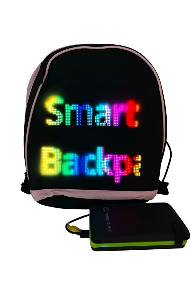 Smart LED Backpack - Customizable Display, 30x30 cm - 1