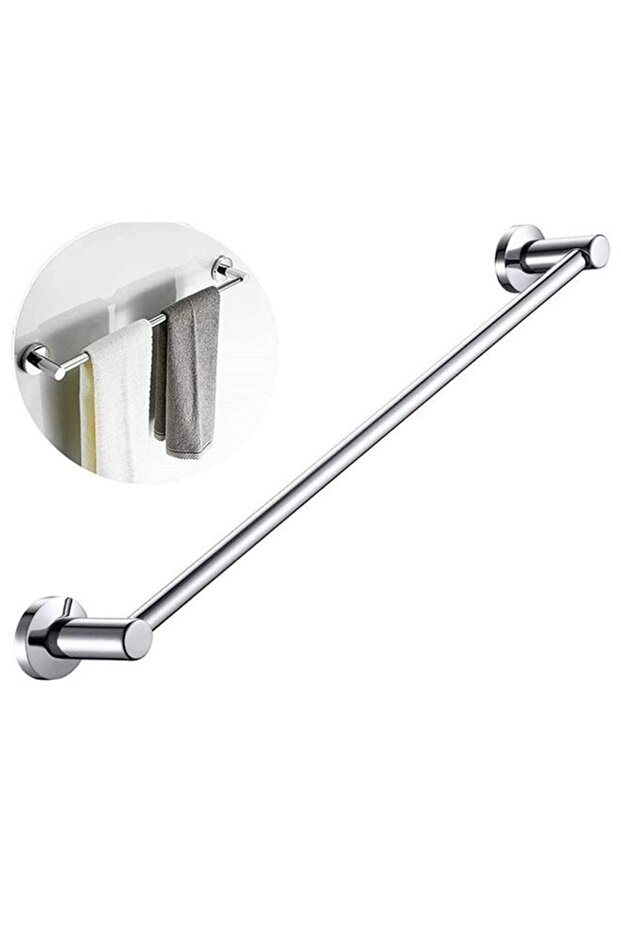 رف مناشف حمام مثبت على الحائط - 1