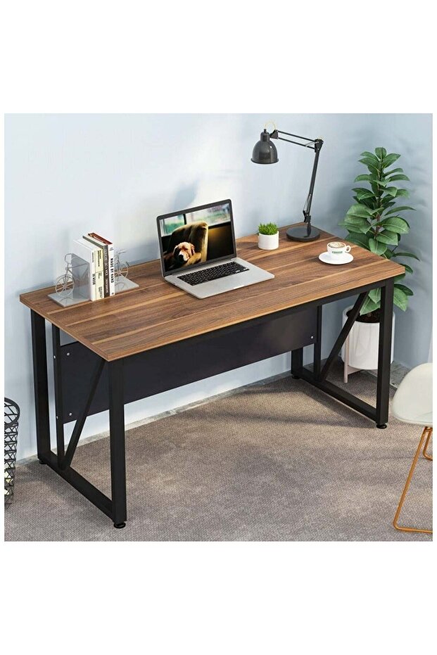Computer Desk with Hutch and Bookshelf Home Office Desk with Space Saving Design - 1