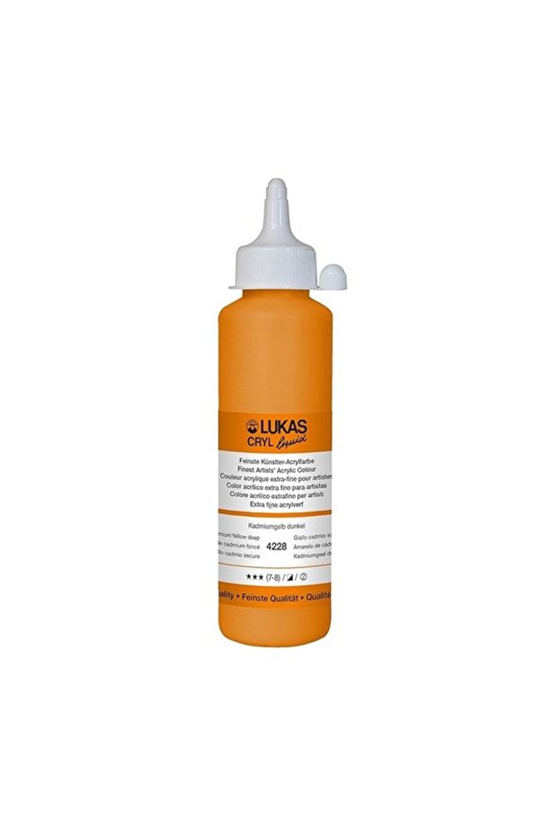 CRYL LIQUID 250ML CADMIUM YELLOW DEEP