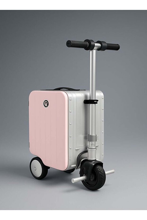 Electric Rideable Luggage Scooter 20L, Smart Motorized Suitcase with Removable Batter