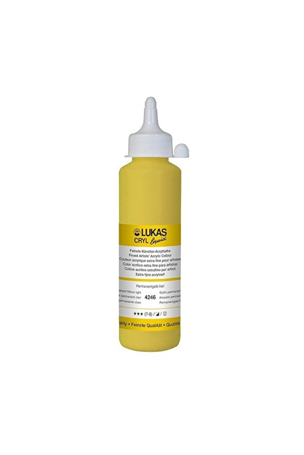 CRYL LIQUID 250ML PERMANENT YELLOW LIGHT