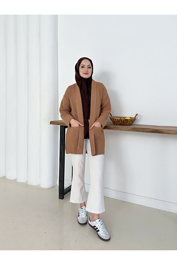 Triko Hırka Şık & Rahat Düğmesiz - 3