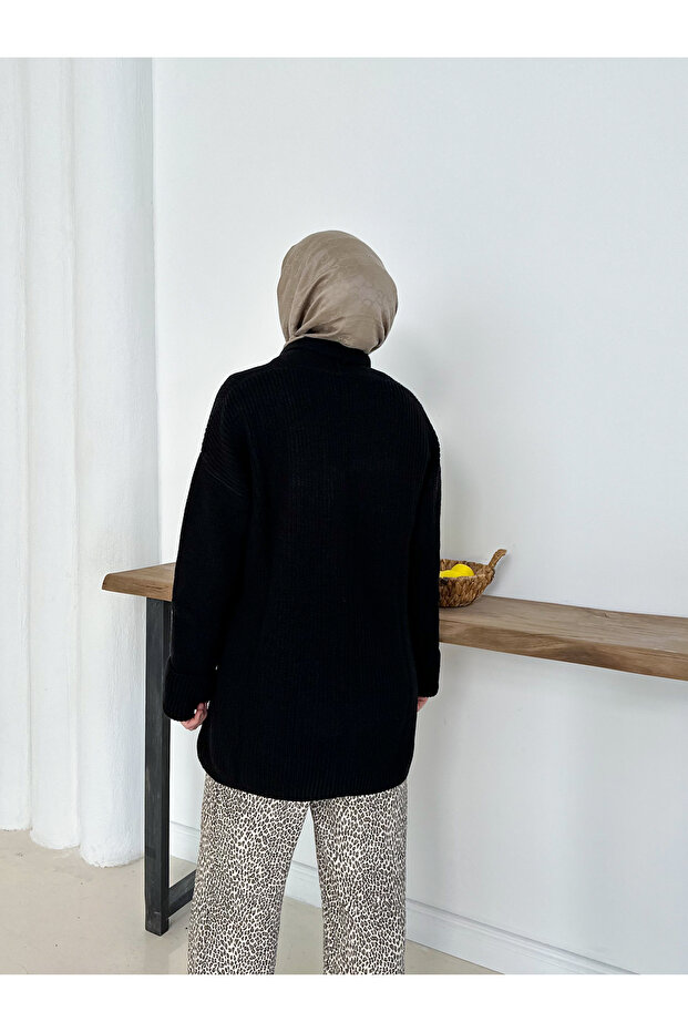 Triko Hırka Şık & Rahat Düğmesiz - 7