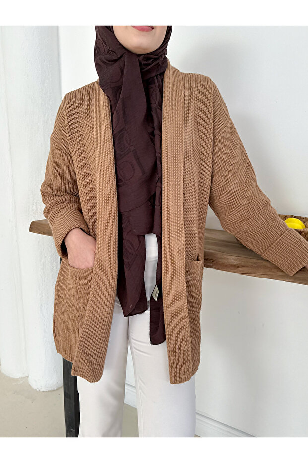 Triko Hırka Şık & Rahat Düğmesiz - 5