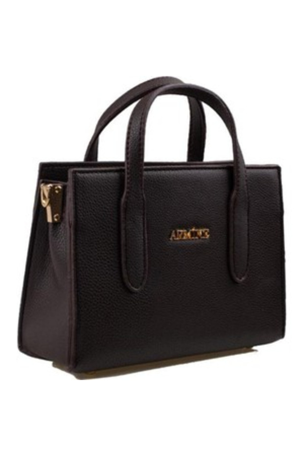 Shoulder Bag with Strap 363 Plain Brown