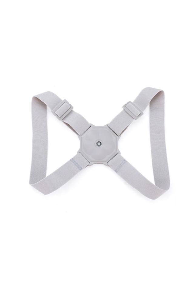 Sport back support with vibration sensor, gray, U