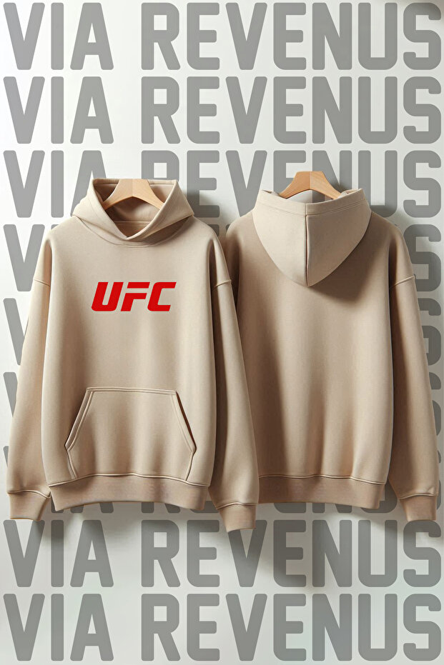 سويت شيرت بقلنسوة مطبوع عليه UFC