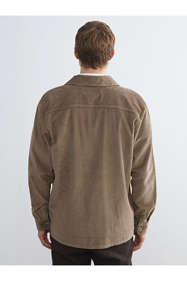 Gömlek Yaka Erkek Gömlek Ceket - 4