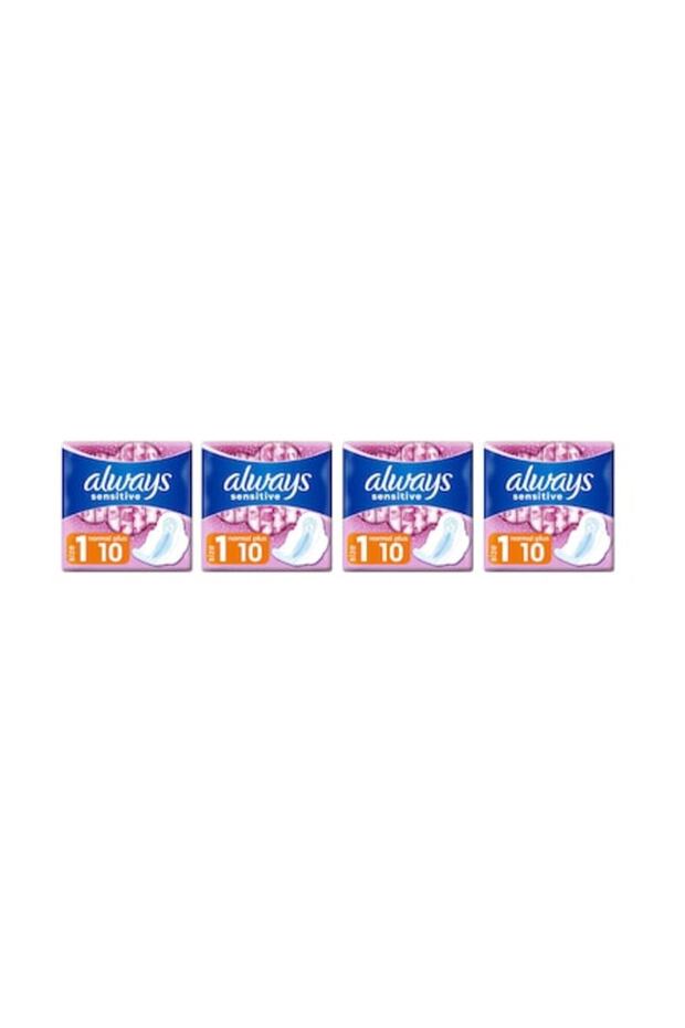 Set 4 x Absorbante Ultra Sensitive Normal Plus, 10 Bucati - 1