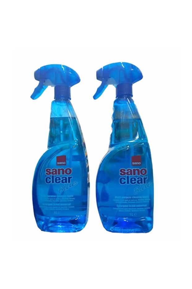 Set 2 x Window cleaning solution Clear Blue Trigger, 1l - 1