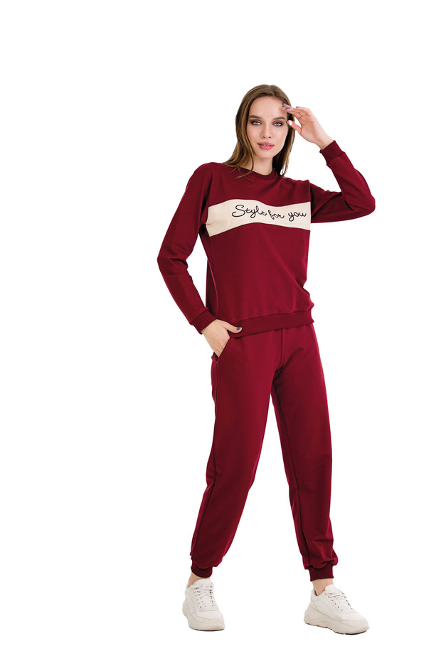 Crew Neck Soft Two Thread Pocket Tracksuit Set - 2
