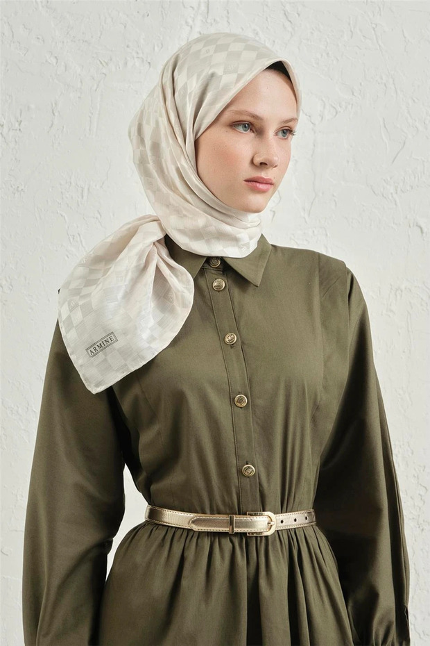 وشاح من قماش الجاكار والقطن - 4464 17